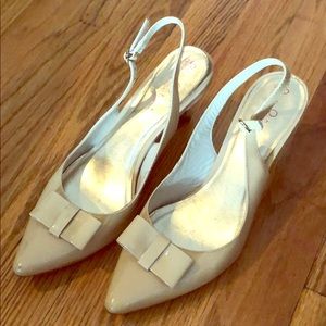 Lilly Pulitzer Bow Patent Leather Slingbacks